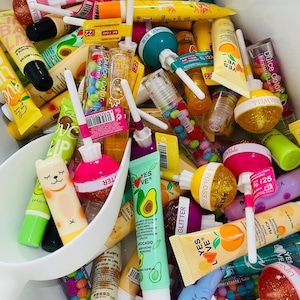 Lips Mystery Scoop, Lipgloss, Lipbalm, Lip Mask, Cute Lip Products, Beauty Set, Lip Care Box, Bundle Gift