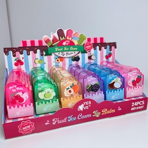 Kawaii Lipbalm Eiscreme, Süßer Frucht Lippenbalsam, Lippenpflege Essentials, Trendy Lippenbalsam, Verspieltes Lippenpflege Geschenk