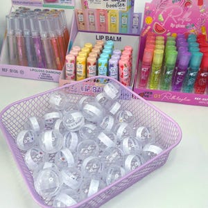 Lip mystery capsules, lip gloss mystery, lip care surprise, kids mystery capsule, teen girl gift, fun lip gloss, lip gift set