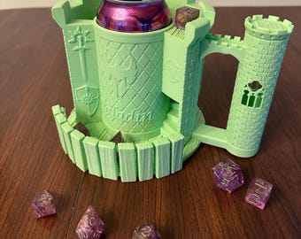 ミントパラディンダイスタワーマグ：DnD缶ホルダー（コースター付き）