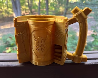 Dwarven Dice Tower Mug: 3D Printed Can Holder, D&D Gift
