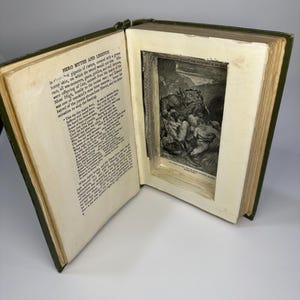 Handmade Dice Tome: Vintage Book with Magnetic Dice Storage - Towers and Trinkets
