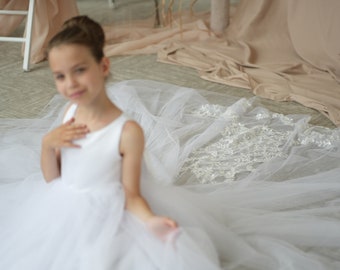 Robe en tulle de fille de fleur, robe bouffante de bébé fille, robe de fille de tutu