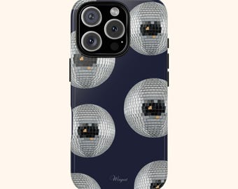 Custodia per telefono a forma di palla da discoteca / Custodia resistente / Custodia a forma di palla da discoteca per iPhone 17/16/15/14/13/Pro Max / Custodia a forma di palla da discoteca
