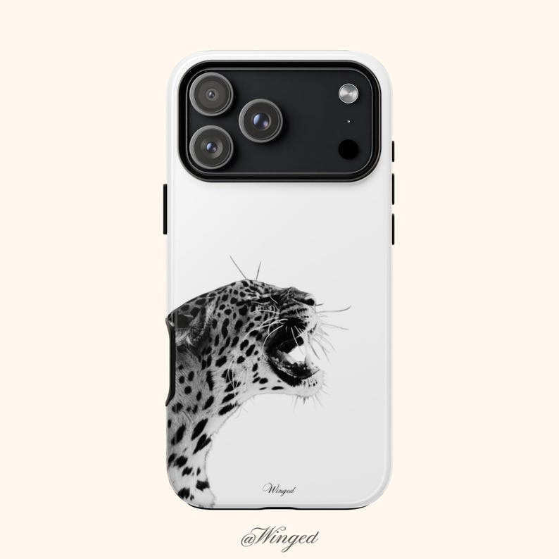ROAR | Leopard Phone Case | Tough Protective Case | iPhone Cases | Samsung Cases | Stylish Cases | Aesthetic Cases | Stockholm Style Cases image 1