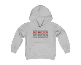 Red Raiders Kids Hoodie, Red Raiders Youth Hoodie, Texas Tech Kids Hoodie, Texas Tech Youth Hoodie