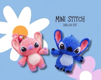 Stitch Amigurumi Crochet Pattern: Mini stitch DIY Toy (English PDF)