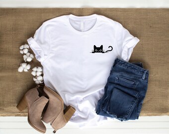 Peeking Cat SVG Peek-a-boo Black Cat SVG Cat SVG Cat Lover svg Black Cat png peeking cat png cat mom svg Cricut Silhouette pocket print