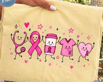 Comfort Color Breast Cancer Shirt Doddle Cancer Nurse Shirt Funny Halloween Cancer Tee Cancer Fighter Shirt We Wear Pink Tee Awareness Shirt