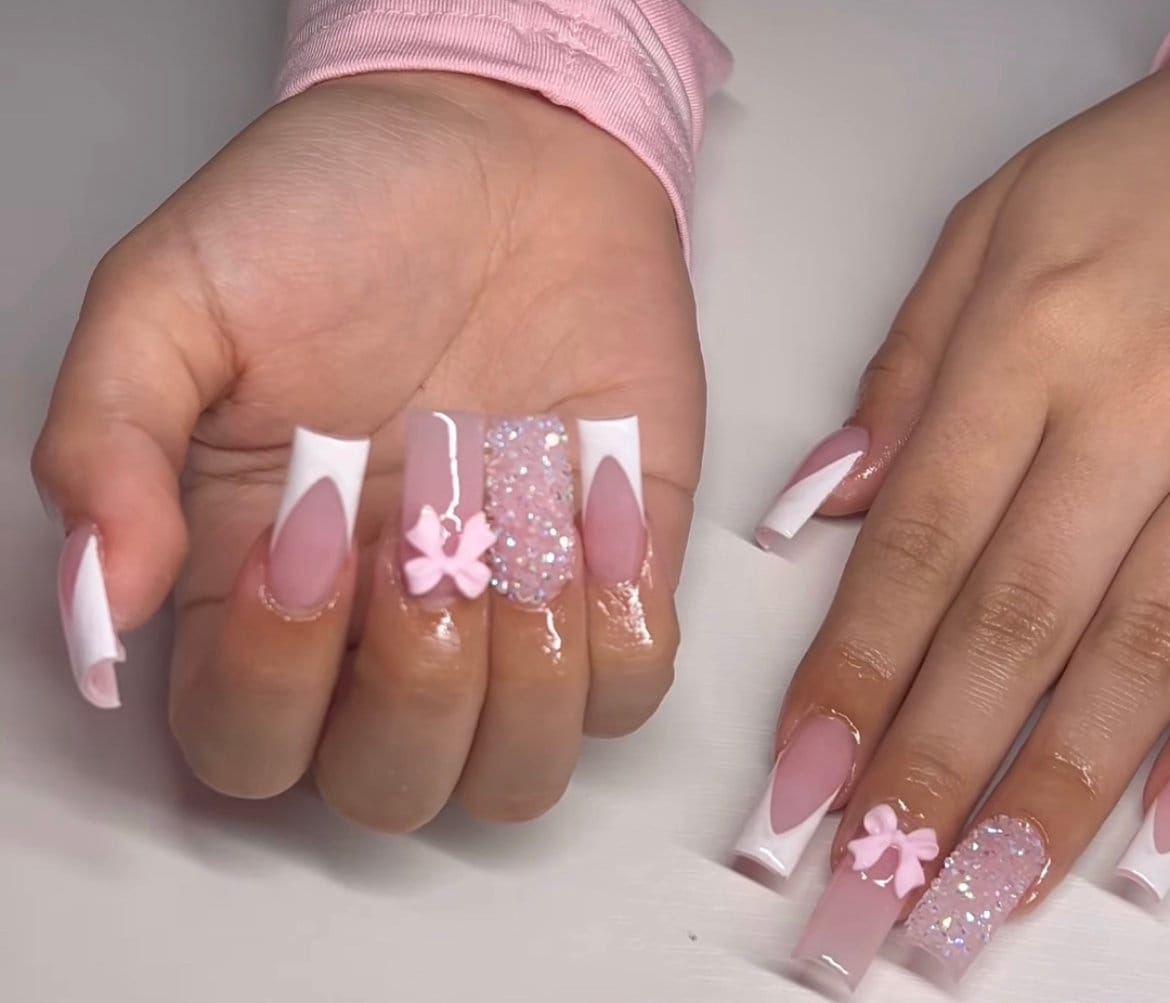 The Prettiest Summer Nail Designs We've Saved : Nude pink coffin nails