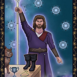Gale - Baulder&#39;s Gate &quot;The Magician&quot; Tarot Card Wall Art