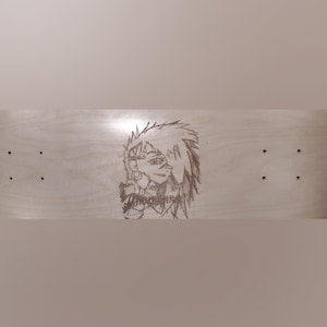 Engraved Skateboard Deck – Punk/Goth Wall Art – Unique Gift for Skaters