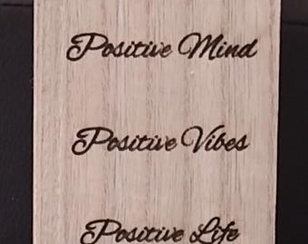Positivity Inspirational Stand-Engraving