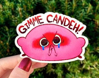 GIMME CANDEH Kirby Sticker | Matte Waterproof Sticker