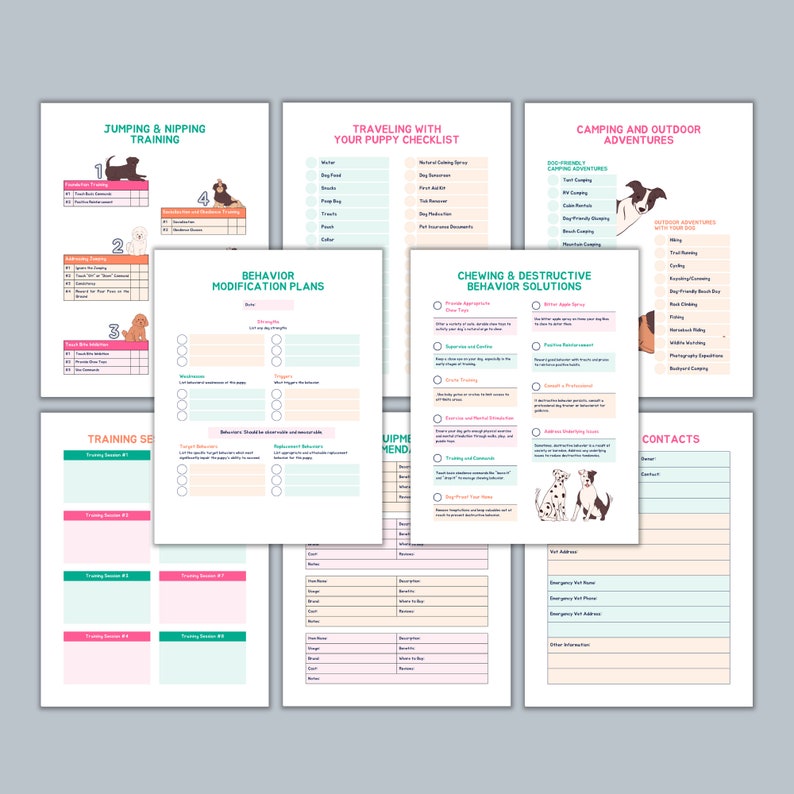 Complete Puppy Planner: Training Tips & Records (Digital Download) image 4