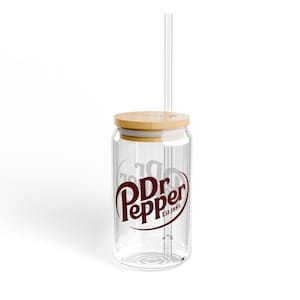 Réplique de verre à boire Dr Pepper, 16 oz