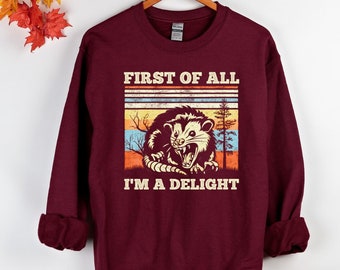 Angry Possum Sweatshirt: Sarcastic Self-Love Gift