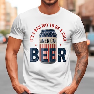 American Beer Graphic Tee: Unisex Cotton Drinking Shirt
