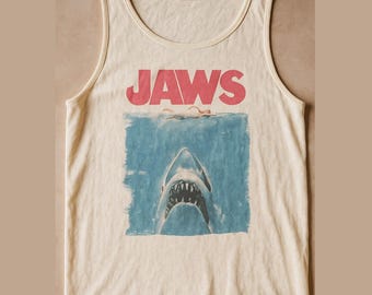 Jaws Amity Island Tank Top: Retro Summer Beach Tee