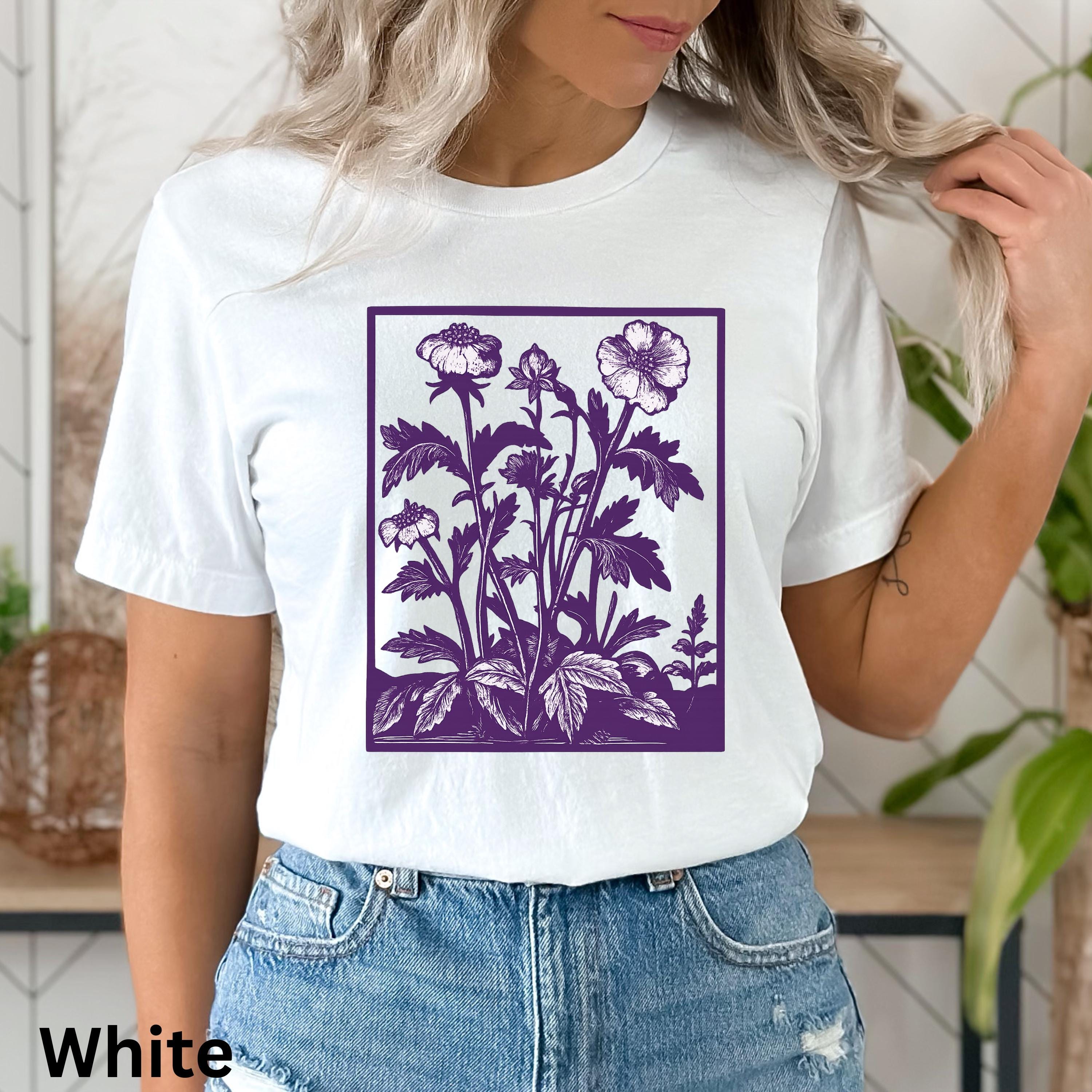 Vintage Wildflowers Graphic Tee: 90s Retro Floral Shirt - Etsy