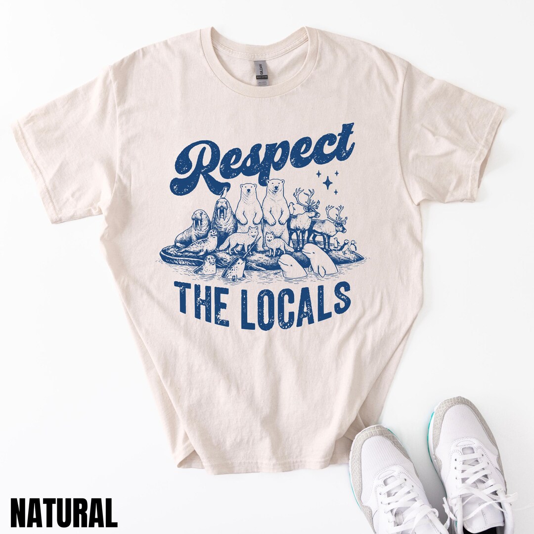 Respect the Locals T-shirt | Coastal Wildlife Graphic Tee, Sea Turtle ...