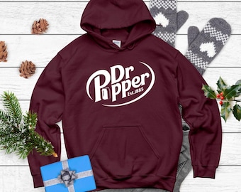 Dr Pepper Replica Hoodie Sweatshirt, Soda Lover Shirt. LISTING HAS 2 ITEMS (Hoodies & T-shirts) please check before ordering.