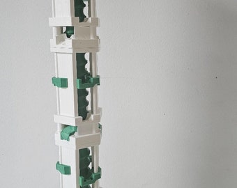 Triple modular elevator compatible with Gravitrax circuits