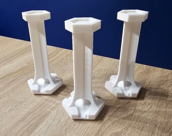 Set of 3 14 cm pillars compatible with Gravitrax circuits