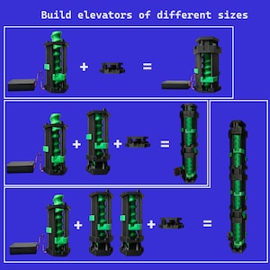 Triple modular elevator compatible with Gravitrax circuits image 4