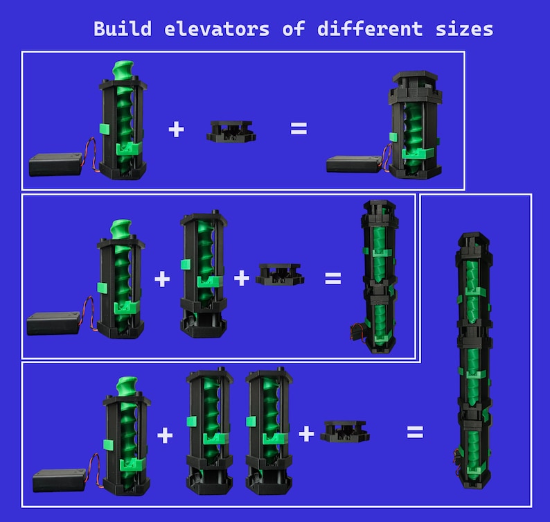 Triple modular elevator compatible with Gravitrax circuits image 4