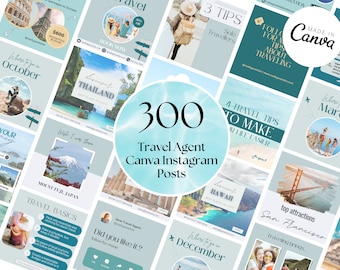 Travel Agent Template | Travel Instagram Post | Travel Agent Content | Travel Agent Canva | Travels Canva Template | Travel Blogger