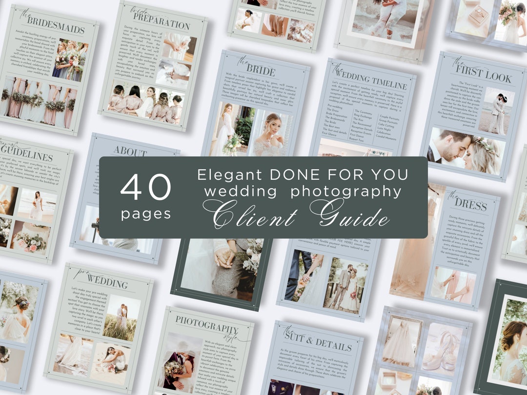 Wedding Photography Welcome Guide | Wedding Photography Proposal ...
