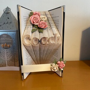 Custom personalised book fold. Mothers Day gift. Folding art. Birthday. Anniversary. Mum present image 7