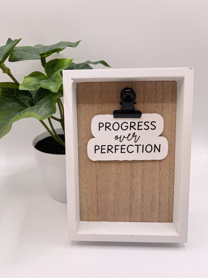 Progress Over Perfection Sticker - Etsy