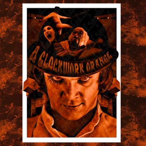 A Clockwork Orange | Movie Print | Horror Art | Art | Movie Poster | Stanley Kubrick