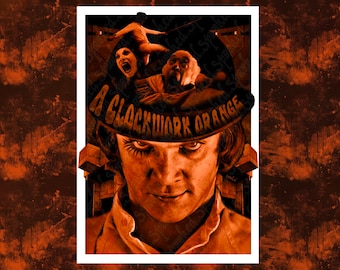 A Clockwork Orange | Movie Print | Horror Art | Art | Movie Poster | Stanley Kubrick
