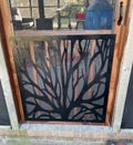 Tree Design Metal Screen Door Kick Plate | Custom Steel Protector