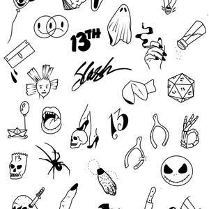 Friday the 13th printable flash sheets