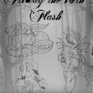 Friday the 13th flash tattoo procreate STAMPS