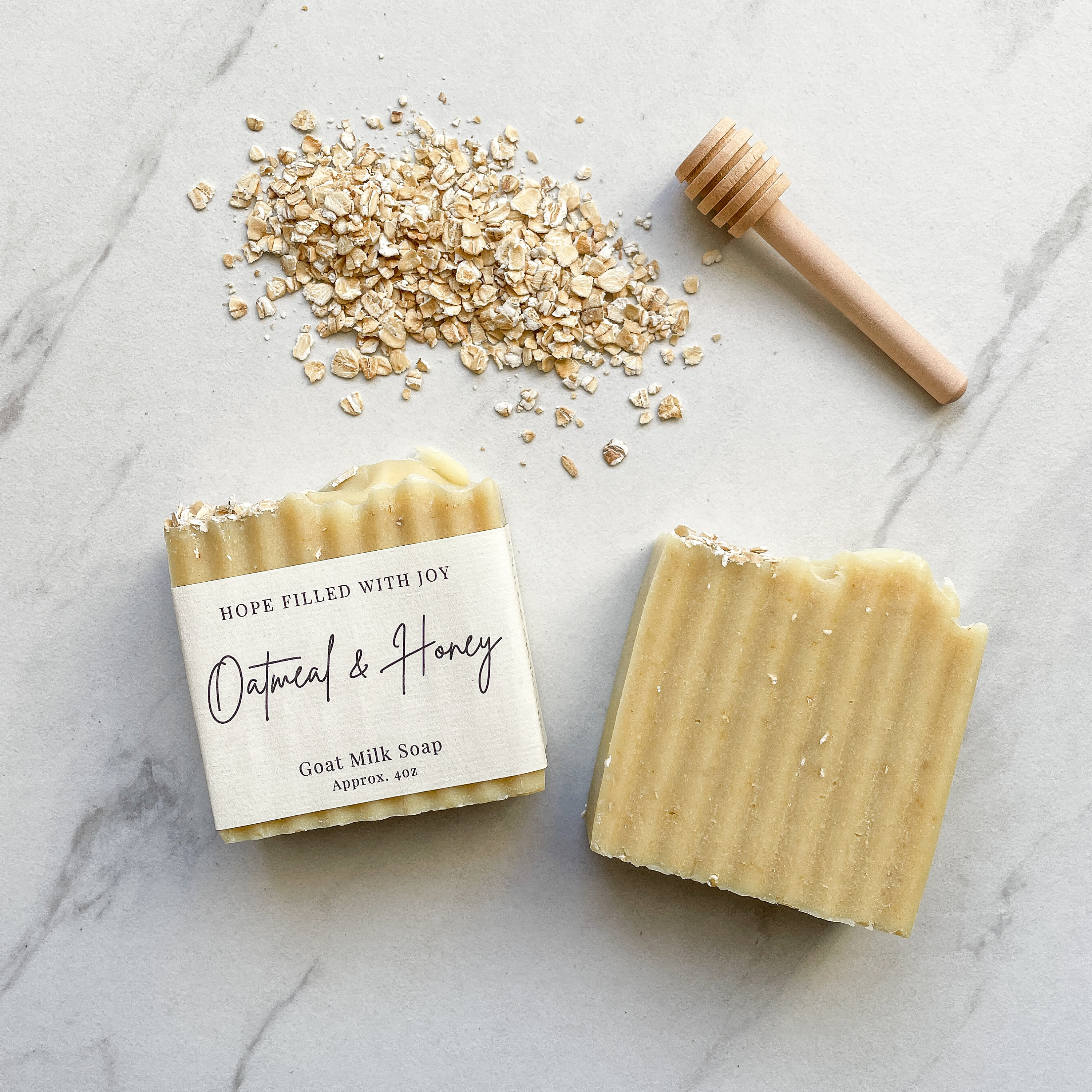 Oatmeal & Honey Goat Milk Soap, Milk and Honey Soap, Oatmeal Soap