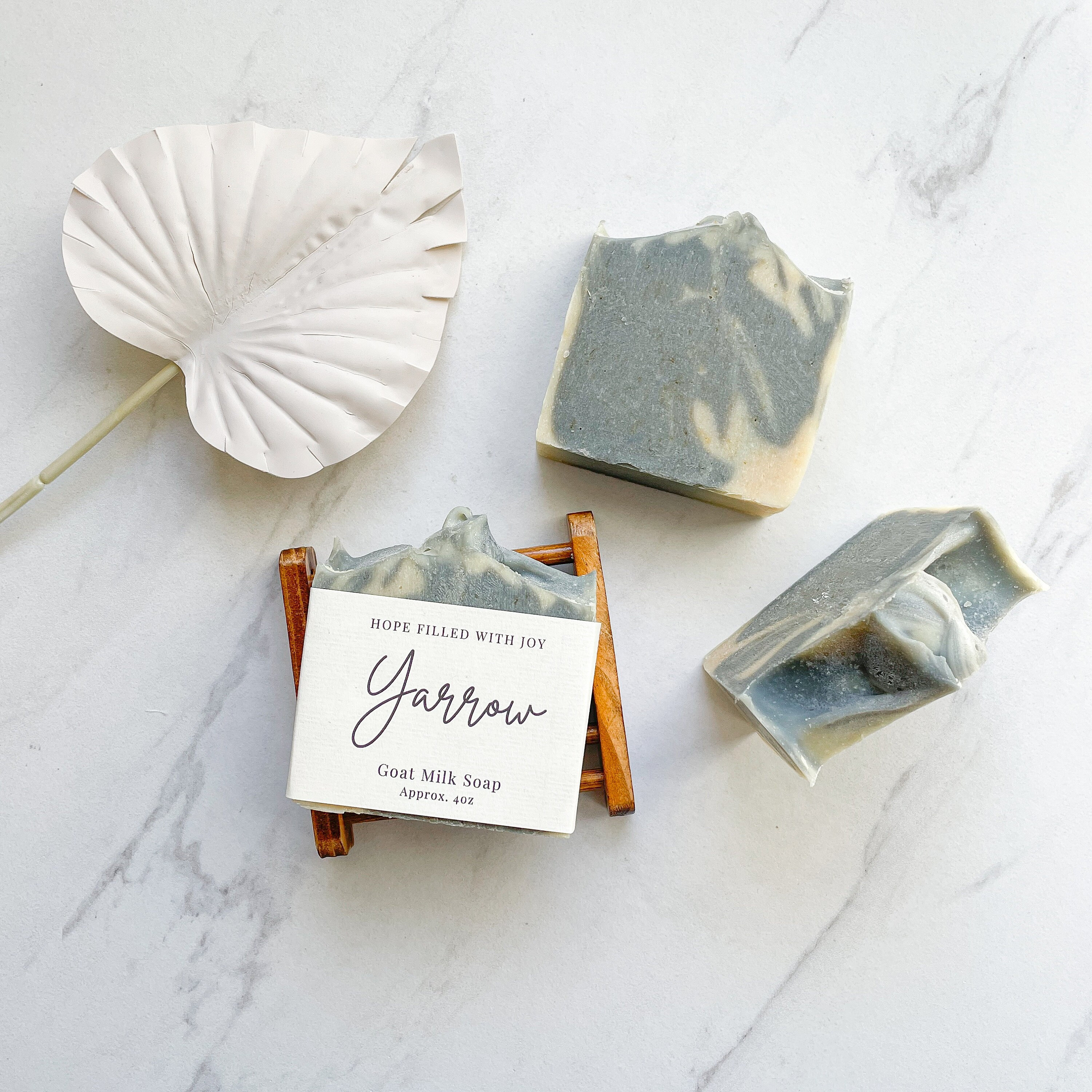 Yarrow Goat Milk Soap, Activated Charcoal Soap, Yarrow Soap, Handmade Goat Milk Soap, Raw Milk Soap, Fresh Goat Milk Soap