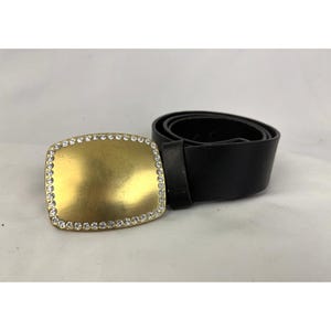 Black Western Rhinestone Belt - Etsy display picture 3