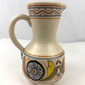 VTG Handmade Spanish Talavera Chacón Pitcher Pottery Spain