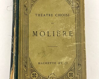 VTG Theatre Choisi Moliere 1912 Edition Hardback Cover Ernest Thirion Book