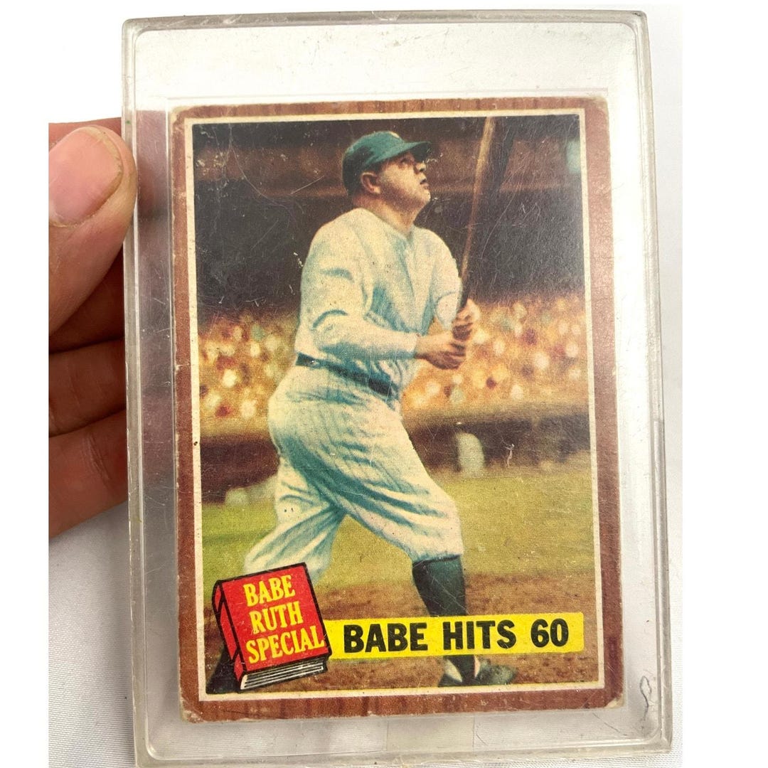 Original 1962 Topps 139 Babe Ruth Babe Special Hits 60 Collectible Card ...