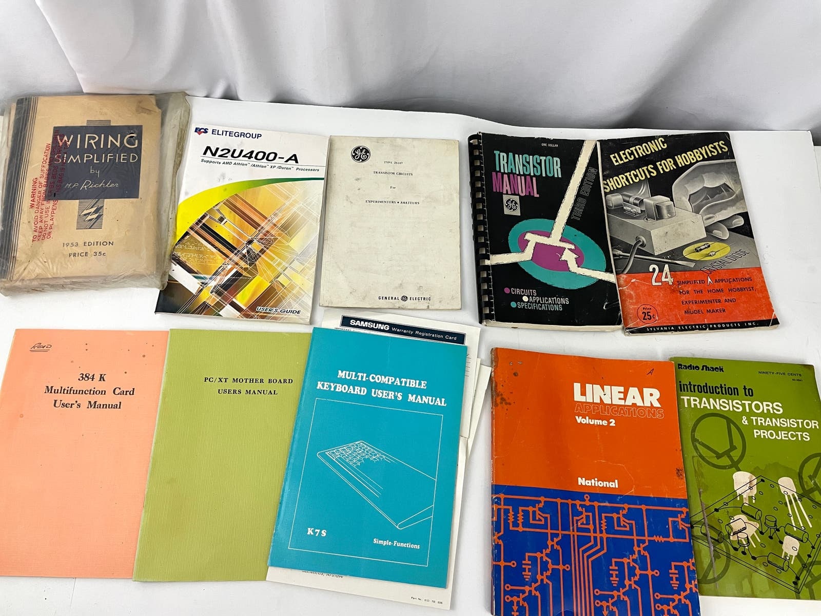 Transistor Development Notebook VTG Lot of 10 Wiring Diagram Transistor Manual Booklets - Etsy