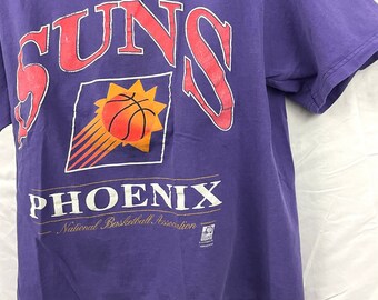 VTG 90's NBA Phoenix Suns Nutmeg T-shirt LARGE Purple Lee