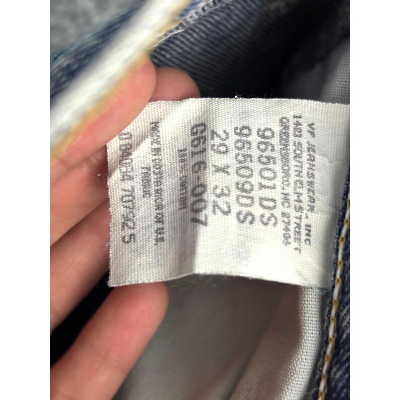 Vintage Wrangler Jeans Women's 29x32 Light Wash Denim Tapered Leg High Rise image 3