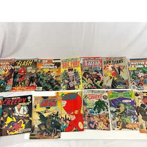 Vintage Comic Book Lot of 13, Silver Age Marvel & DC