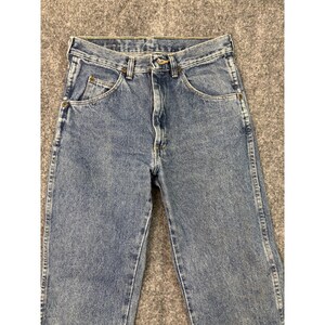 Vintage Wrangler Jeans Women's 29x32 Light Wash Denim Tapered Leg High Rise image 2